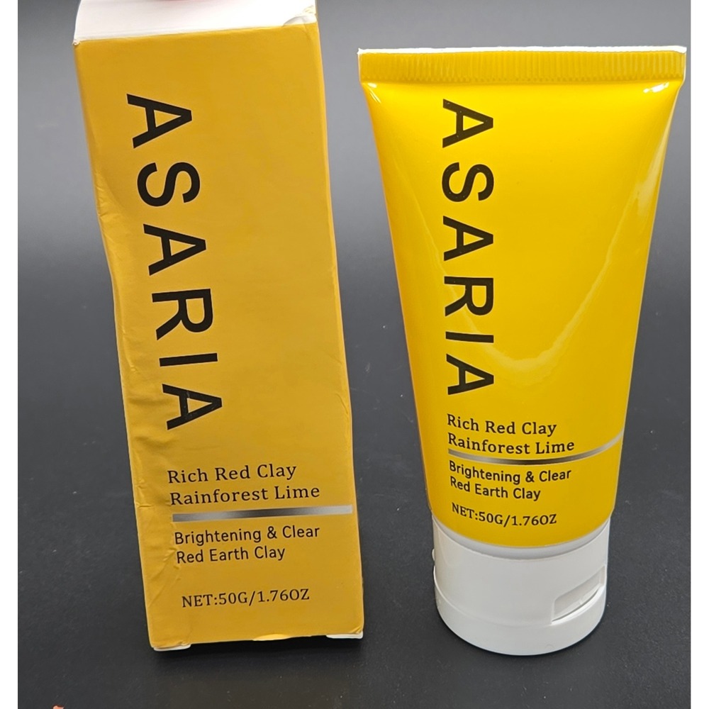 Asaria Rich Red Clay Rainforest Lime Brightening & Clear Face Mask 50g 1.76oz